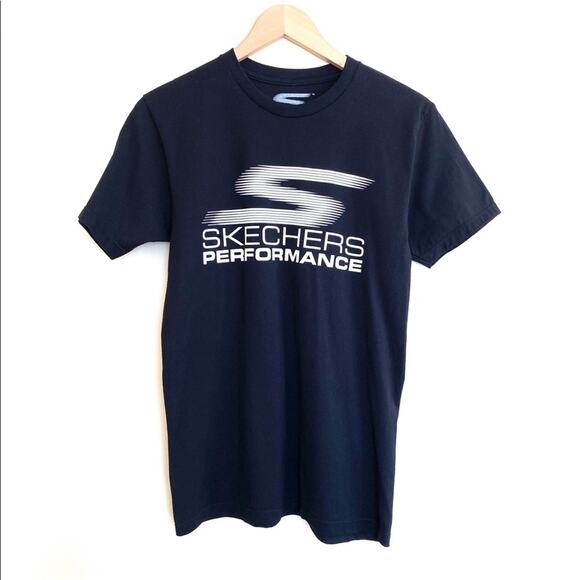 Skechers men's small Performance tee shirt crew logo short sleeve - Picture 1 of 3
